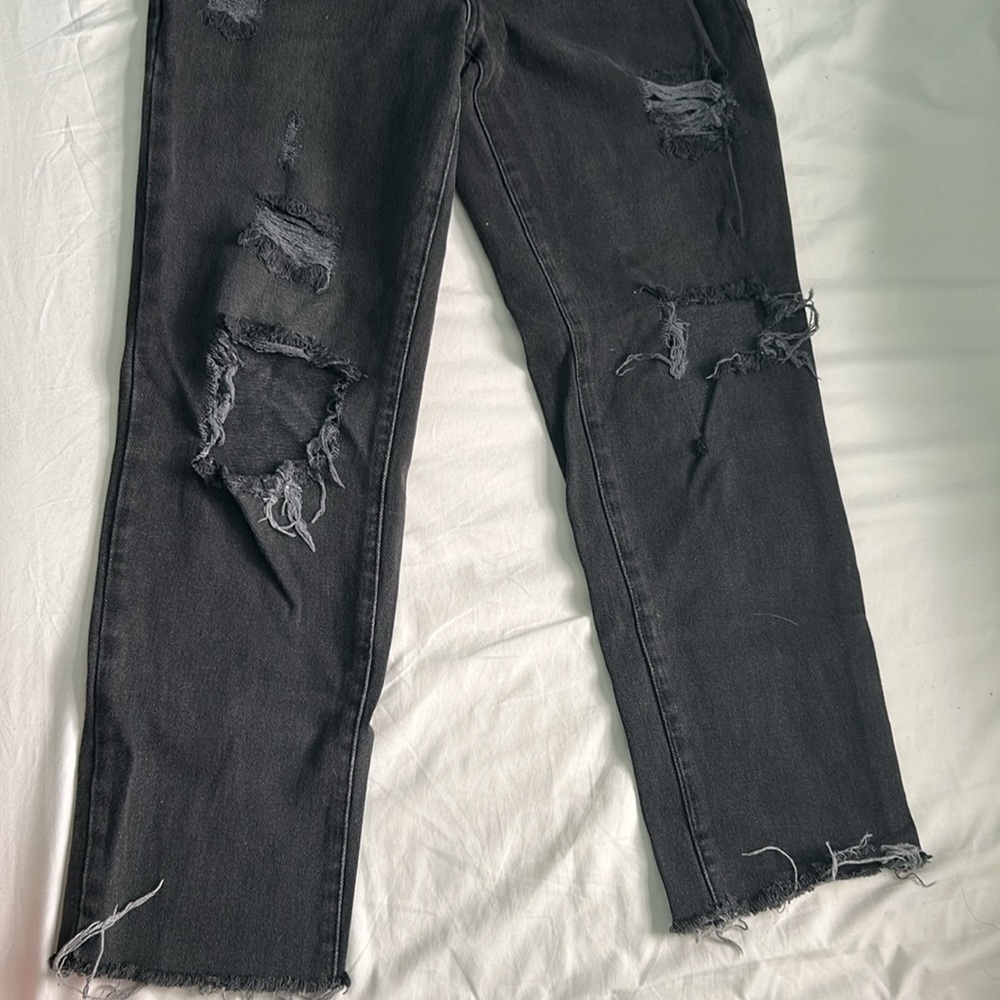 Pacsun ripped high rise straight jeans - Picture 2 of 3